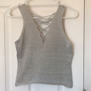 Shimmery crop top